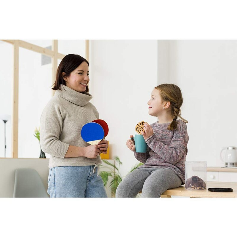 Tischtennis Spielen Set, Professionelle Tisch Tennis Schläger Set, Mini Ping Pong Spiel Bälle, ideal für Anfänger und Kinder