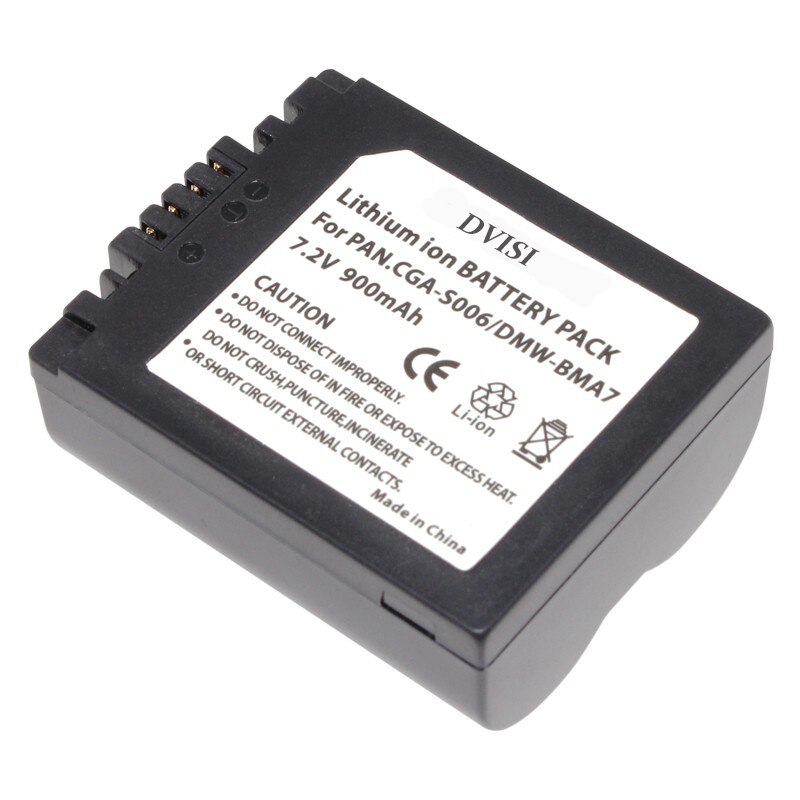 2Pc CGA-S006 CGR CGA S006E S006 S006A BMA7 DMW BMA7 de la batería para Panasonic DMC FZ7 FZ8 FZ18 FZ28 FZ30 FZ35 FZ38 FZ50