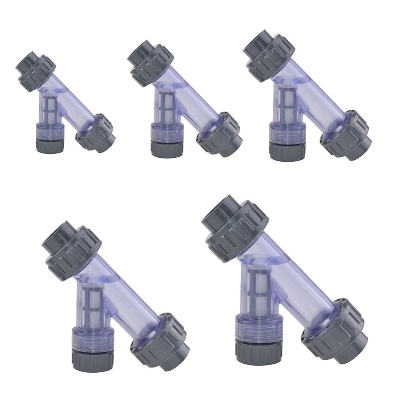 Transparent PVC Y-shaped filter fish tank PVC pipe... – Vicedeal