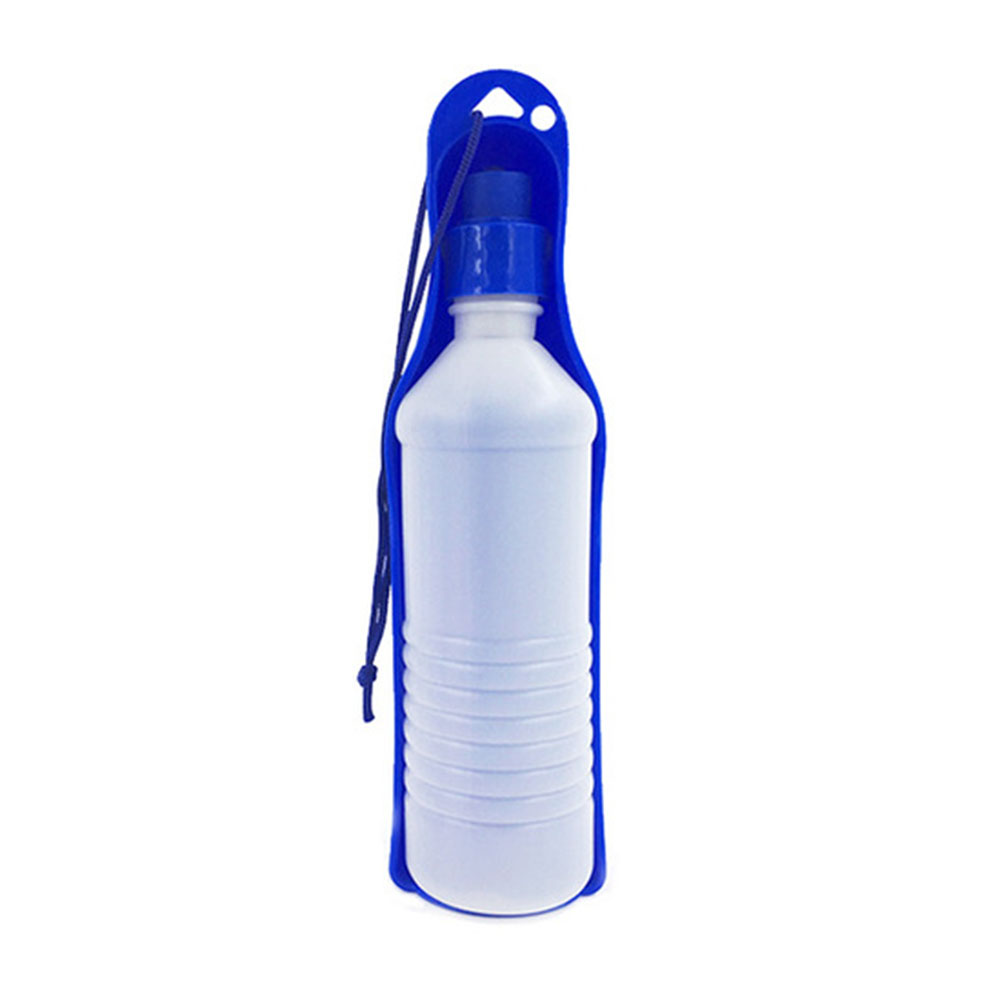 Bouteille d'eau pour chiens 250ML/5000ML, distributeur Portable, bol d'eau de voyage pour chiens chats petits animaux: L / Bleu