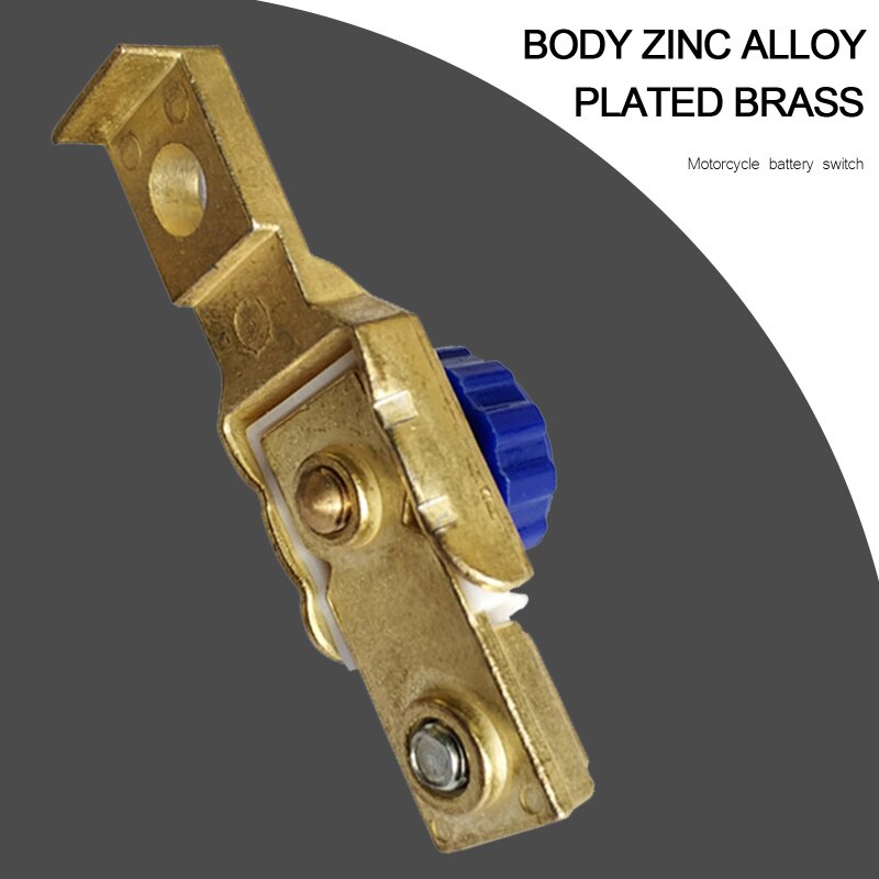 thumbnail image 2 of 2x 12V Motorcycle Battery Cutoff Kill Switch - Heavy Duty 80A Disconnect With Zinc Alloy Construction 2 of 5