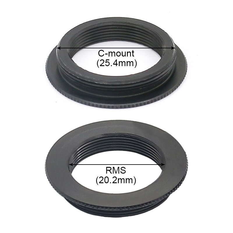 CS C-RMS Adapter Ring Objective Lens Adapter RMS to C CS Thread C-Mount for Industrial Camera M20 M25 Macro Photography