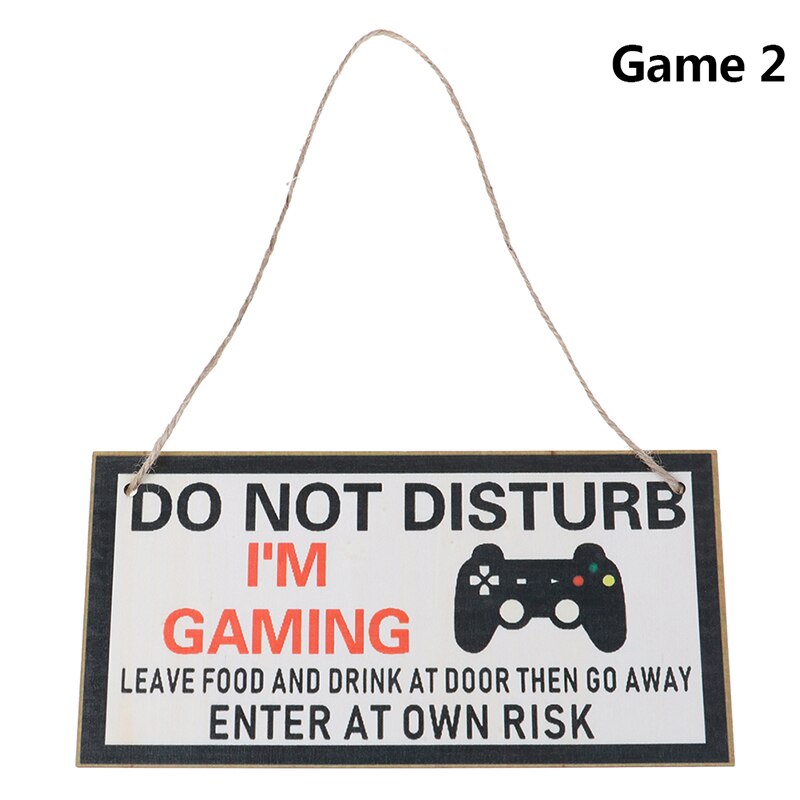 Houden Gamer Grappige Slaapkamer Zoon Brother Boyfriend Echtgenoot 10Cm * 20Cm: G2