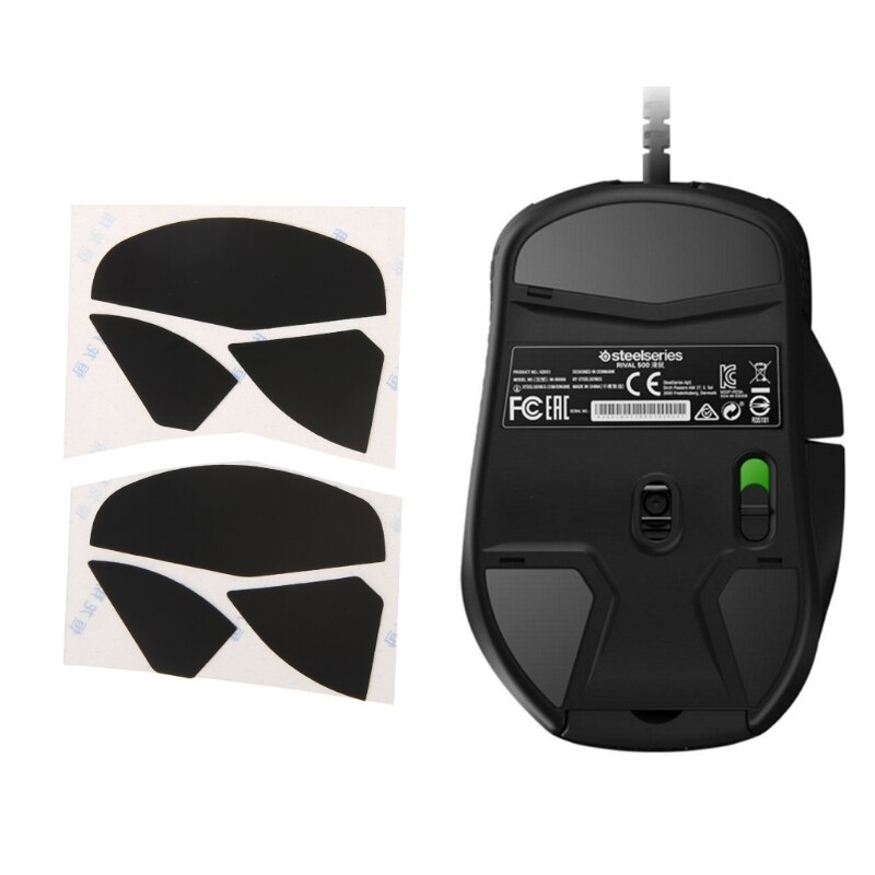 2 set pattini per Mouse di ricambio spessore 0.6mm per steelseries Rival 500 LX9A