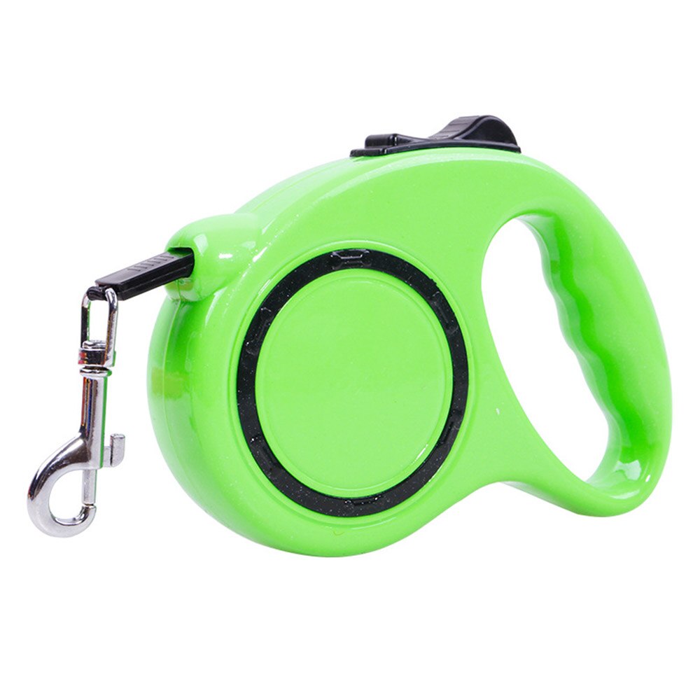 Dog Leash Automatic Retractable Pets Walking Nylon For Small and Medium Black Big Handle: Light Green