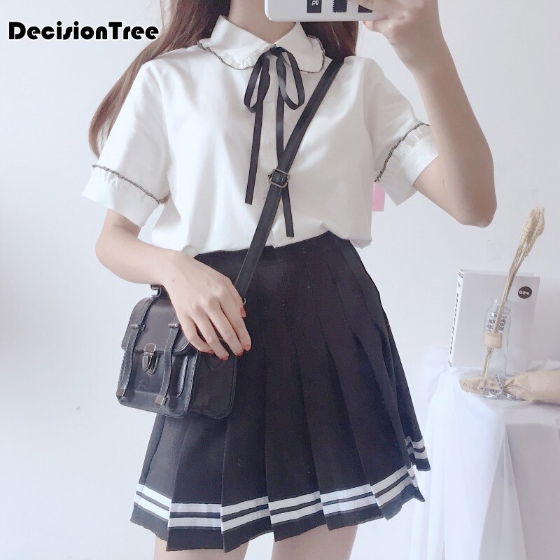 students half sleeve school uniforms japan and south korea jk uniforms school clothes seifuku school dress Full Sets
