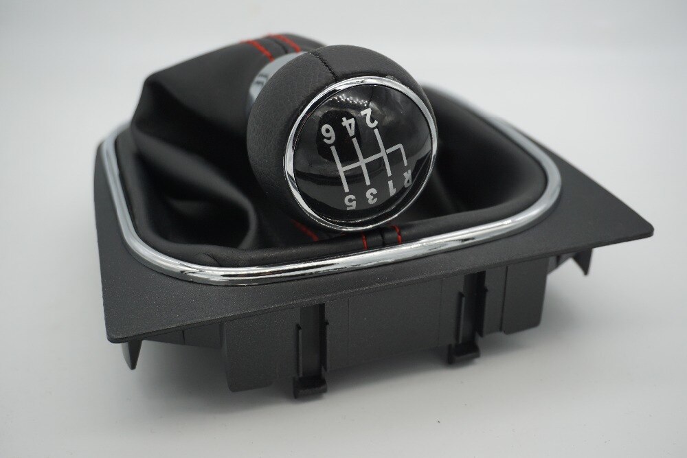 FAT 6 Speed Gear Shift Knob With Leather Boot For VW EOS 2006 2007 Scirocco