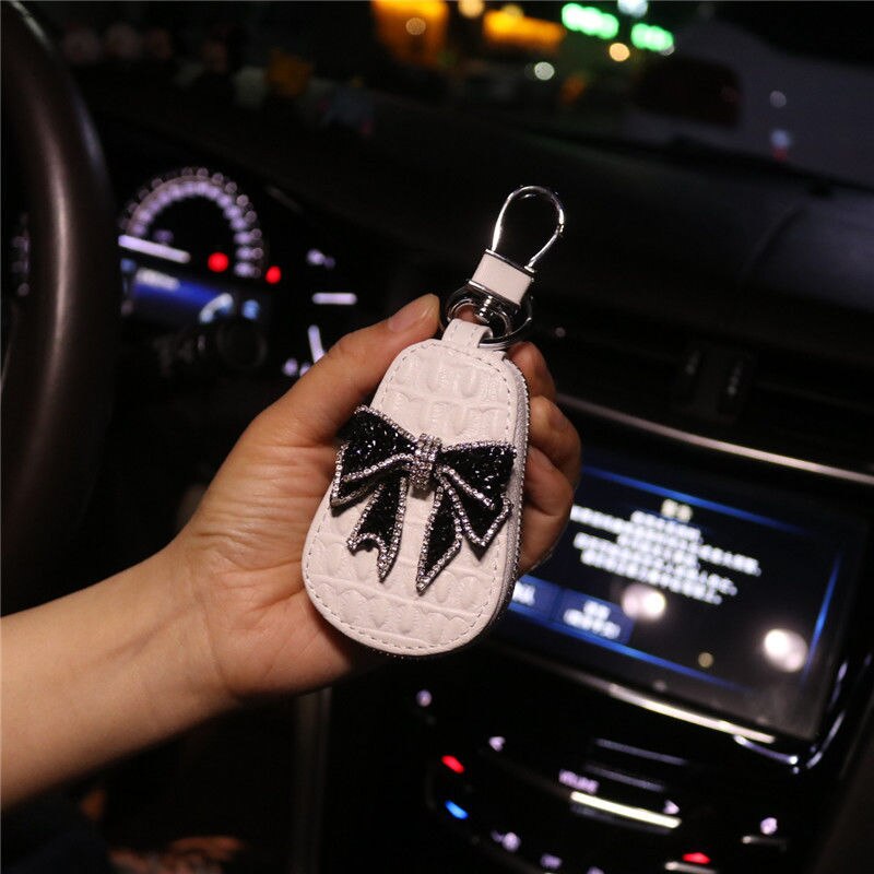 Autosleutel Geval Autosleutel Cover Diamond-Cut Leuke Key Case Luxe Sleutelhanger Kleine Portemonnee Cartera Llaves Anahtar Cüzdan sleutelhanger