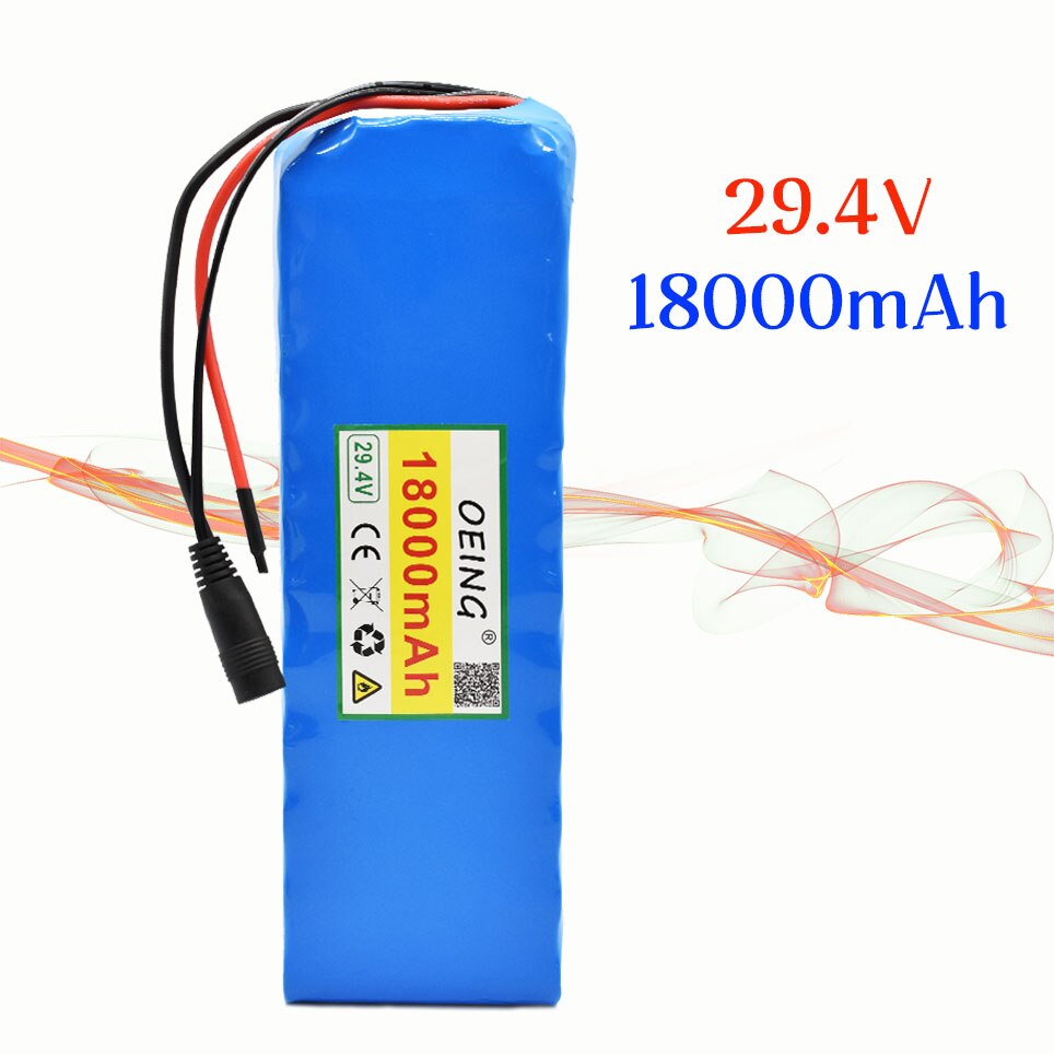 Nouvelle batterie Li-ion 7S3P originale de 29.4V 15Ah avec BMS équilibré de 18ah pour vélo électrique Scooter fauteuil roulant électrique