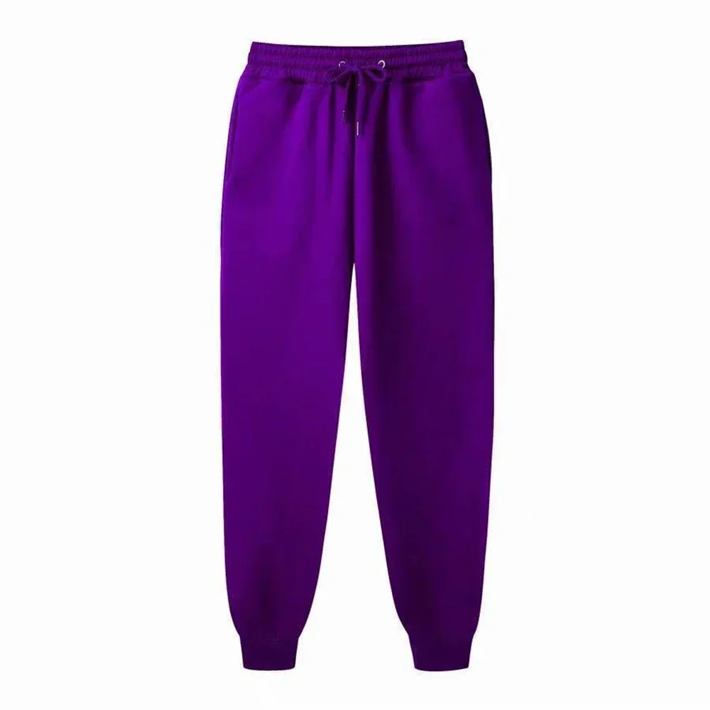 Heren casual joggingbroek fleece sportbroek unisex mode effen losse broek streetwear herfst winter jogging fitnessbroek: XXXL / GRIJS
