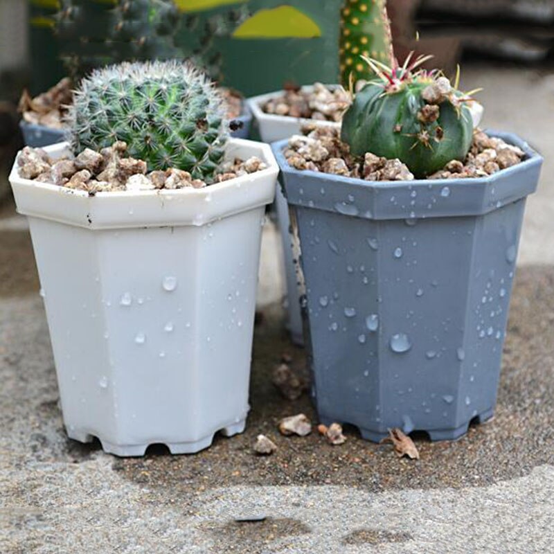 4 stk moderne plast firkantet plante urtepotte urt hjemmehave planter kontor skrivebord sukkulent plante krukker havearbejde dec potter