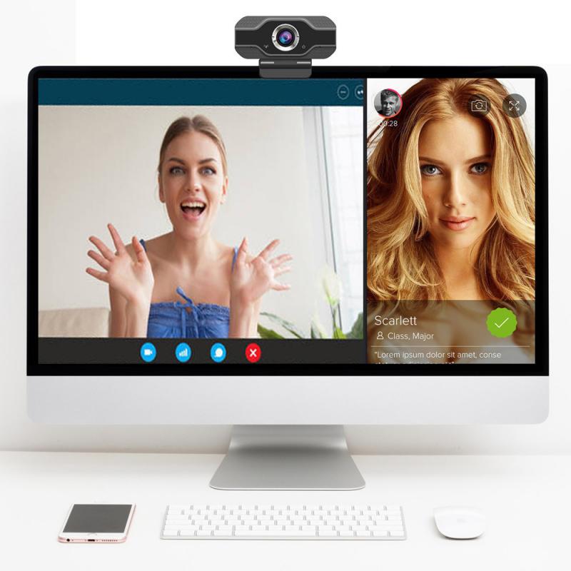 1080P Autofocus Câmera Built-In Microfone Do Computador Webcams HD USB Livre Driver PC WebCamera веб камера para MAC do Windows Android TV