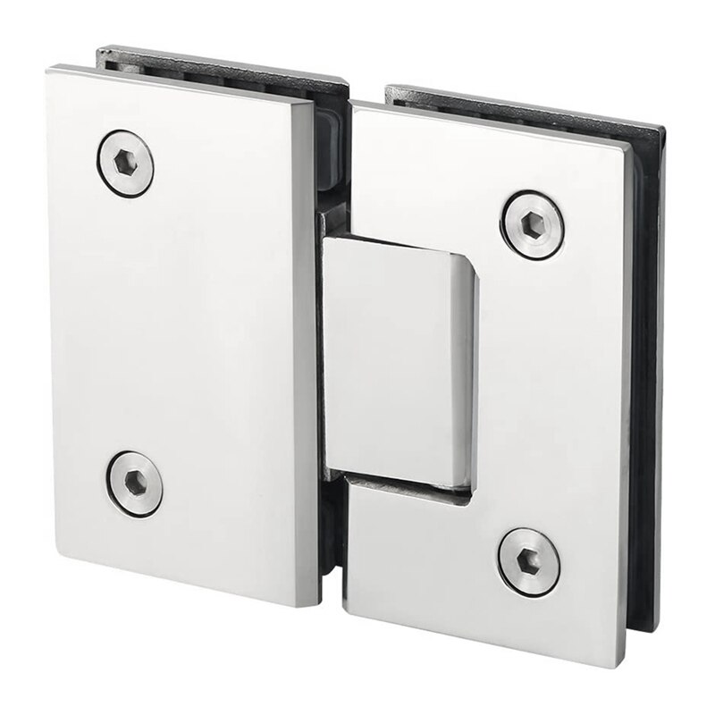 2 Stck Edelstahl Tür Klemme dauerhaft 180 Grad Glas Clip Tür Armaturen Tür Klemme Halterung Rahmenlose Dusche