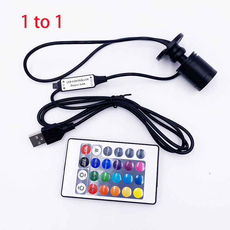 USB 5V RGB Dimbare Mini LED Spotlight Open Kast Showcase Teller Sieraden Licht Draaibare Hoek Plafondspot 3W 1 tot 2: Blauw / 4w