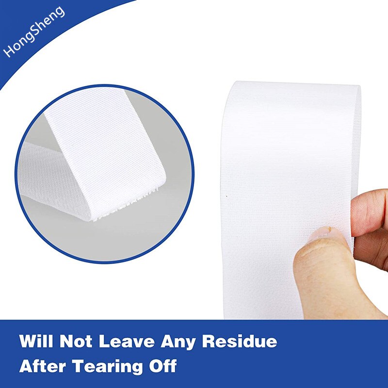 Extra Strong Self Adhesive Hook Loop Strips Heavy Duty Back Sticky Fastening Tape Nylon Adhesive Double Sided Strips Fastener