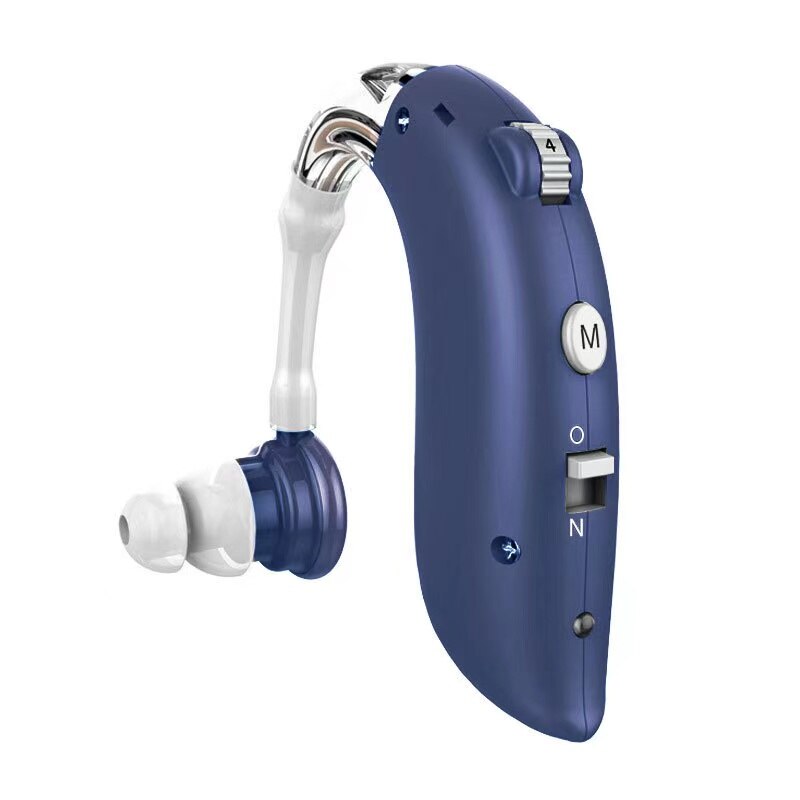 Dispositivo de sordera recargable para ancianos, amplificador Digital portátil, sonido inalámbrico para sordos, triangulación de envíos: blue(UK WB)