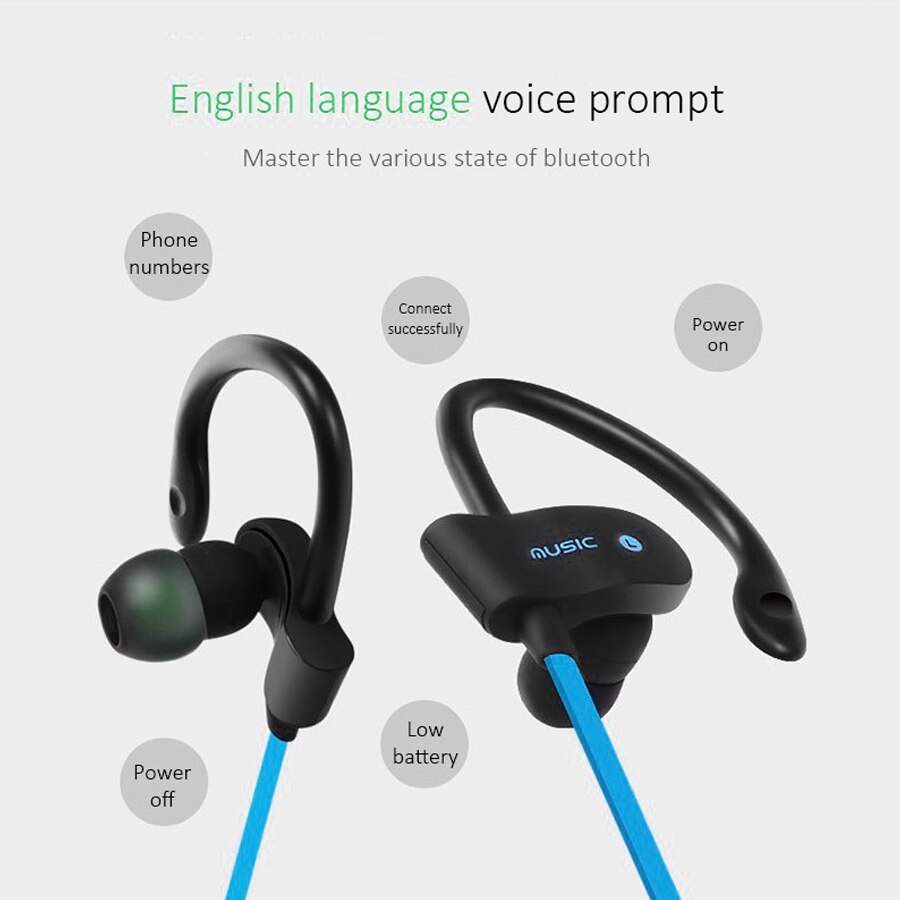 Auriculares inalámbricos con Bluetooth para música, cascos sin cables de manos libres, ideal para jugadores de videojuegos, compatible con iPhone X 9 8 y Huawei
