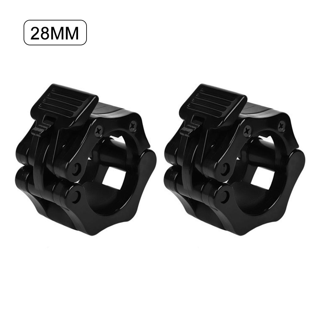 2 stk til 25mm/28mm/30mm dumbbell stang håndvægt vægtstang krave clips klemme gym vægtløftning fitness træning: Blå