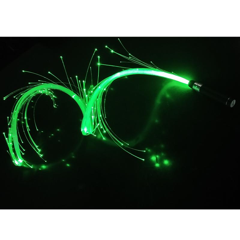 LED Licht Optik Fiber Lichter 17,8 m 3 Modi Fiber Optik Peitsche LED Beleuchtung Lange Lampe Lebensdauer Beleuchtung tanzen Hand seil Licht: Grün