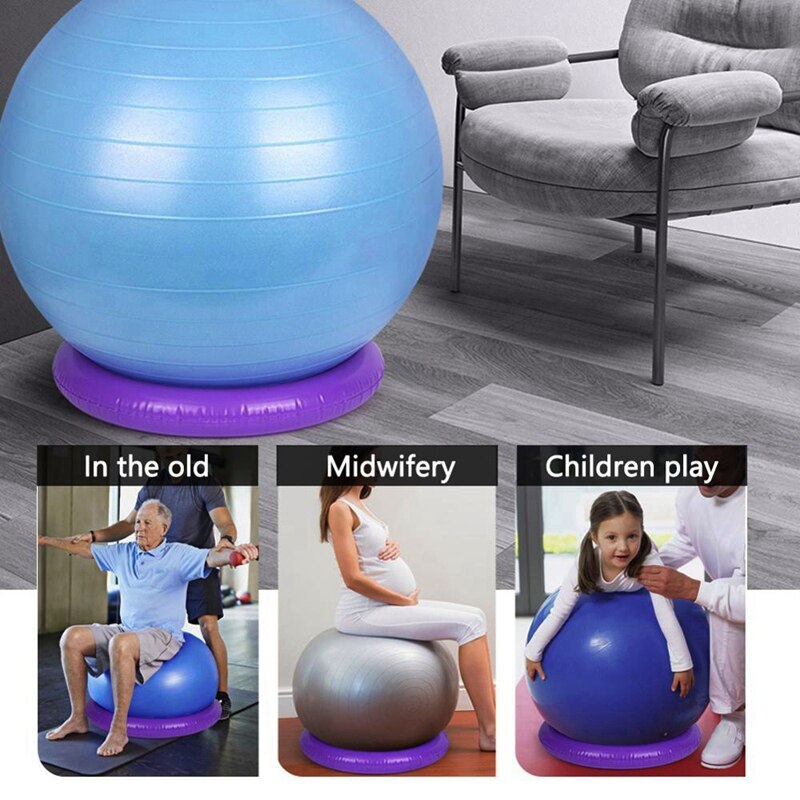 Yoga Ball Base 42CM Balance Ring Base Stability Exercise Ball Base for