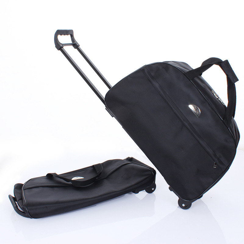 Große Kapazität Reise Trolley Taschen Frauen Männer Rollen Tasche Oxford Wasserdichte Roll Gepäck Koffer Reisetasche Mit Rädern