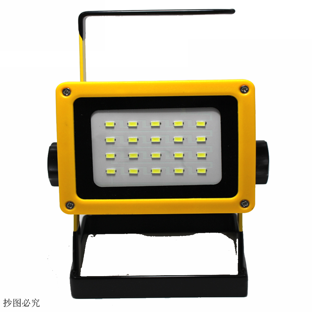 Led Spotlight 18650 light 30W 20leds light Waterproof Outdoor led rechargeable Flood light US EU charger 3x18650 battery