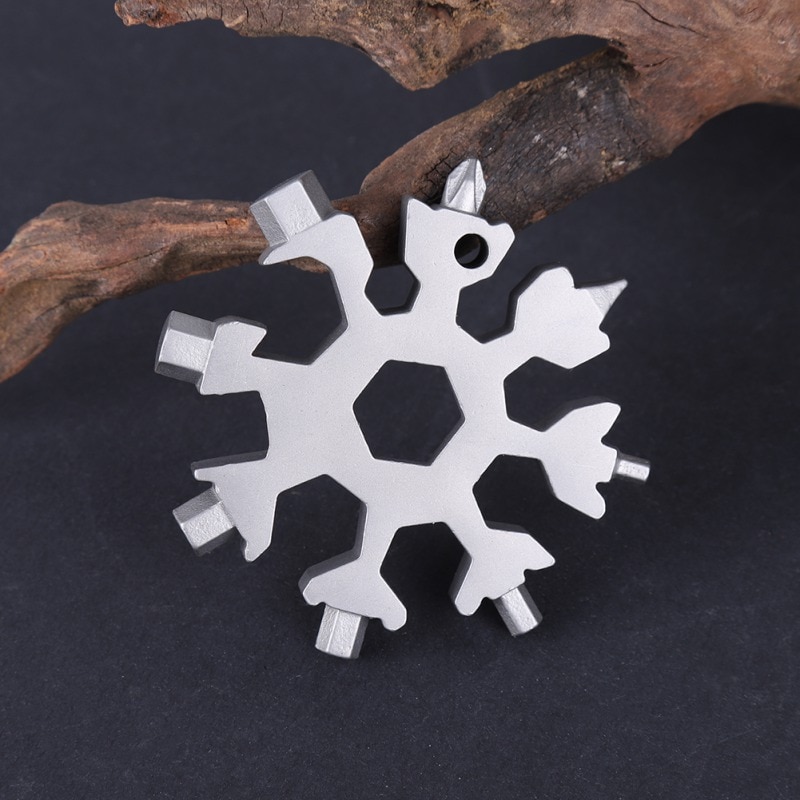 Multi-functional Stainless Steel Key Spanner for Garden Snowflake Shape Screwdriver Easy Handle for Home Garden Outdoor Tools
