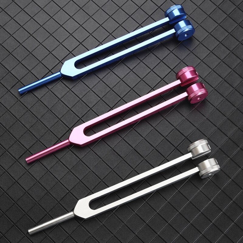128 Hz Tuning Fork Clinical Grade Nerve/Sensory Anti-rust Tuning Fork Stainless Steel Portable Tuning Fork for Sound B85C