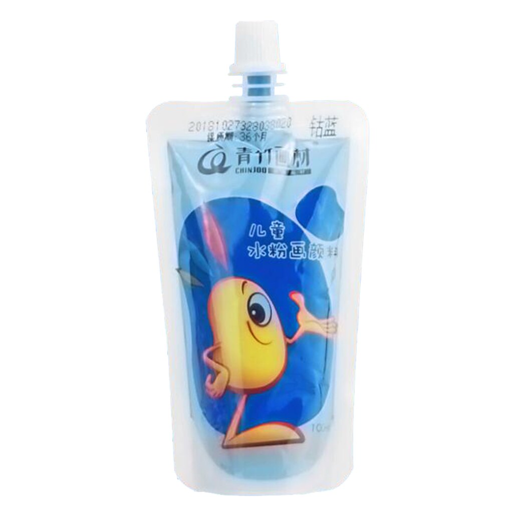 Pinturas Gouache para niños, pigmentos no tóxicos, suministros de arte para pintar acuarela, lienzo, madera, pared, tela, 100ml: Azul