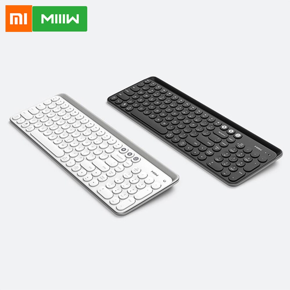 Xiaomi MIIIW Bluetooth double clavier 104 touches 2.4GHz Multi système Compatible sans fil lumière ordinateur portable tablette clavier