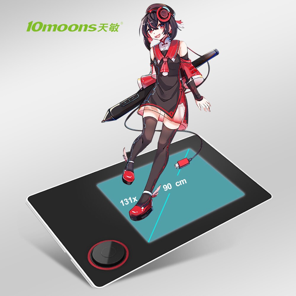 Tishric G50 5 Inch Grafische Tablet Grafische Tablet Trekken Tekening Tablet Digitale Voor Tekening & Game Osu Met 8192 niveaus Pen