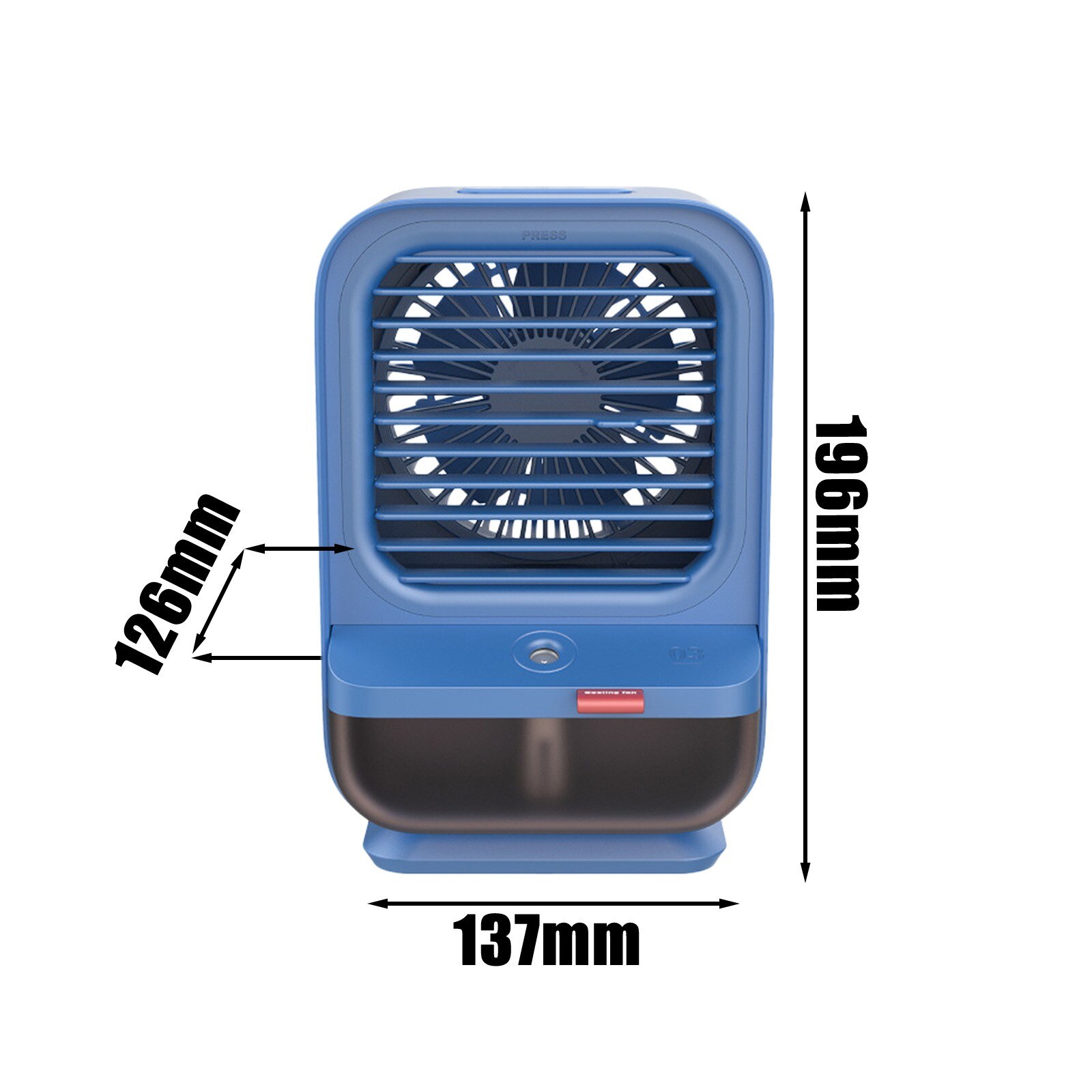 USB Portable Air Cooler Fan Air Conditioner Night Light Desktop Air Cooling Fan 3 in 1 Refrigeration Humidification Purification