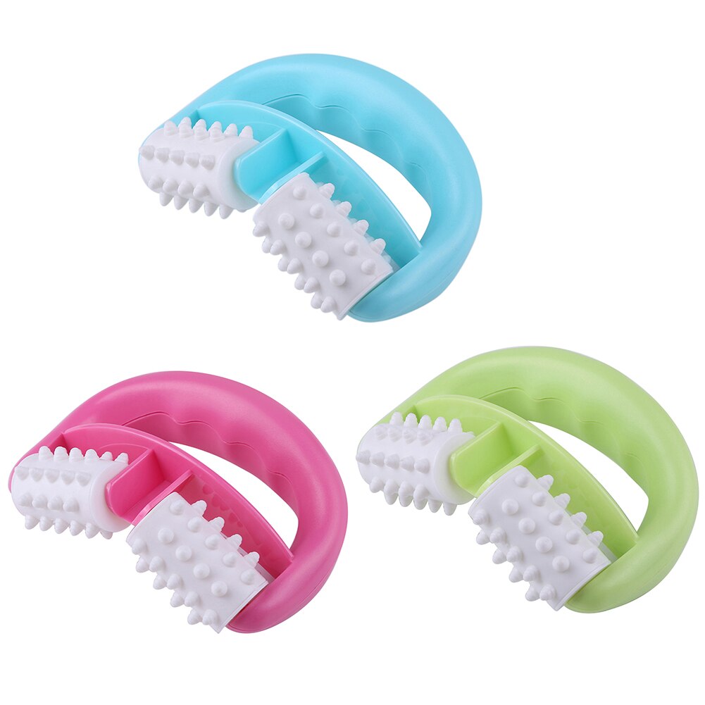 D Type Fat Control Dual Roller Massager Cellulite Abdomen Legs Fast Anti Fatigue