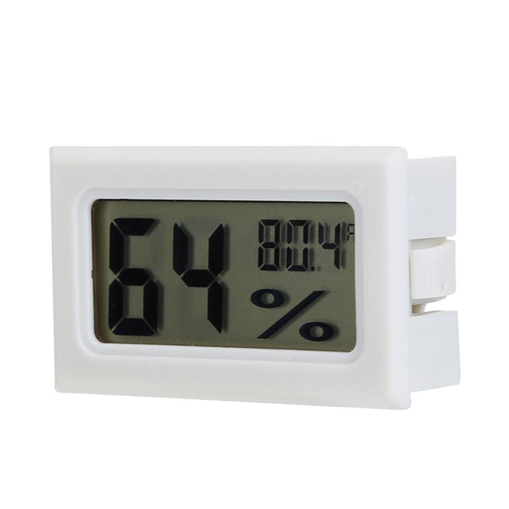 1Pc Mini Indoor Thermometer Digital LCD Temperature Sensor Humidity Meter Thermometer Hygrometer Gauge Fridge Thermometers: White B