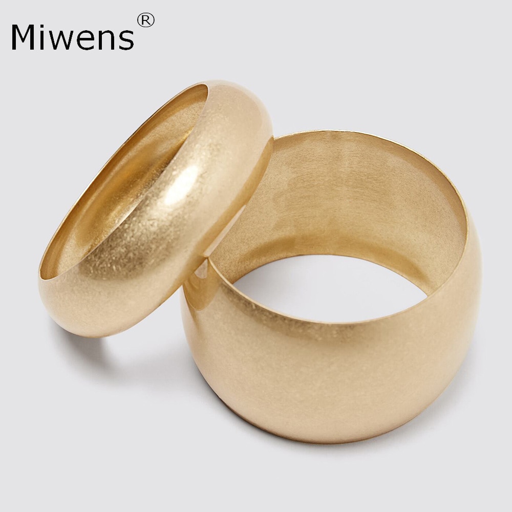 Miwens unika za breda metallarmband armband för kvinnor punk gyllene pack av maxi armband armband dam fest handled smycken