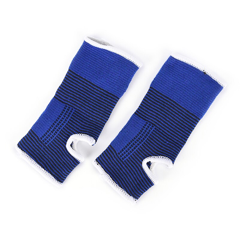 1 par elastisk ankelstøttebøjle kompression wrap ærme bandage sportsaflastning smerte fodbeskyttelse blå