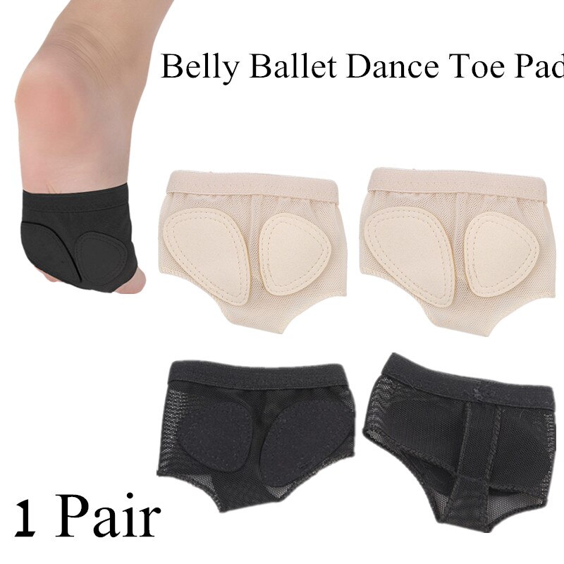 1 paar XS-XL Atmungsaktive Bauch Dance Ballett Halb Sohle Elastische Kappe Pad