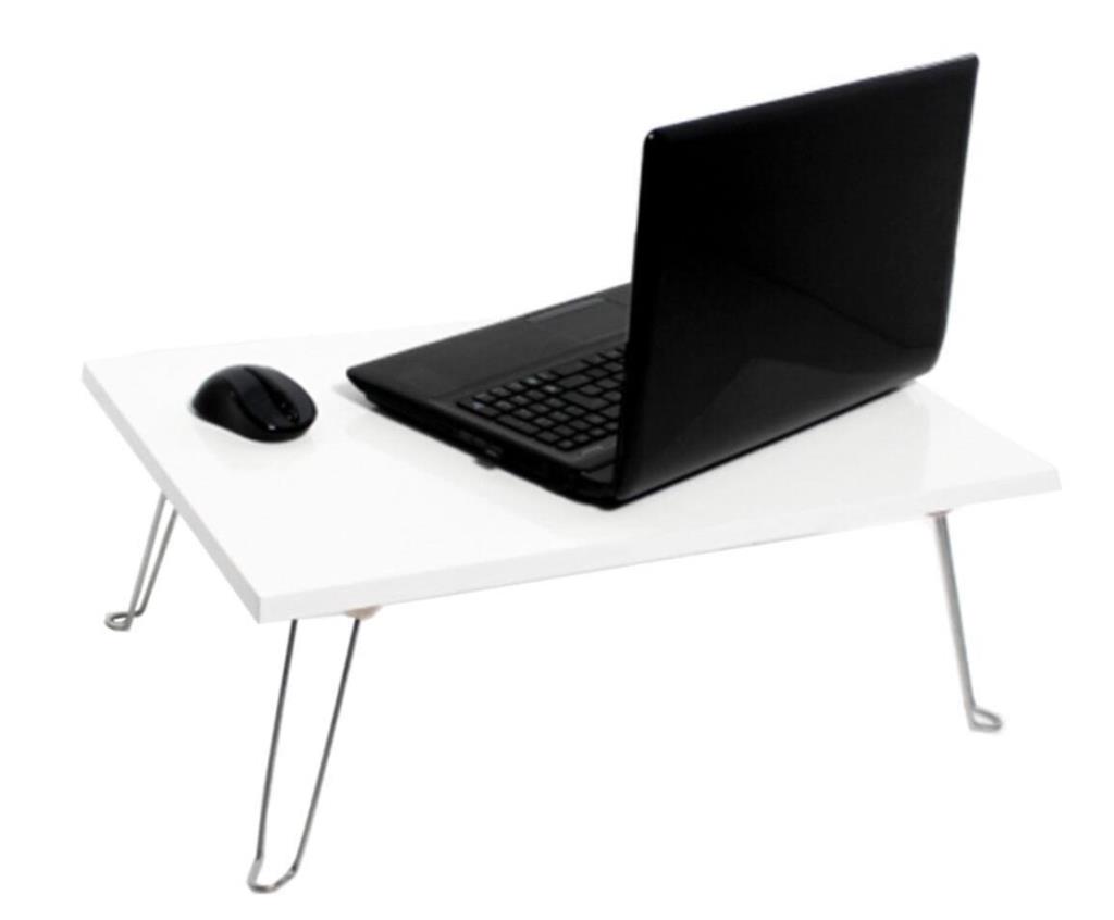 Folding Laptop-Working-Breakfast Stand-Bed Stand White