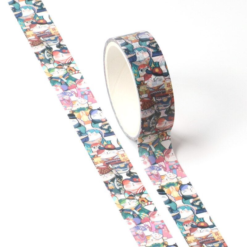 1PCS Decor Cute Washi Tape Animal Set Dog Cat pig fox sloth woodpecker DIY Planner Masking Tapes School Office Supply
