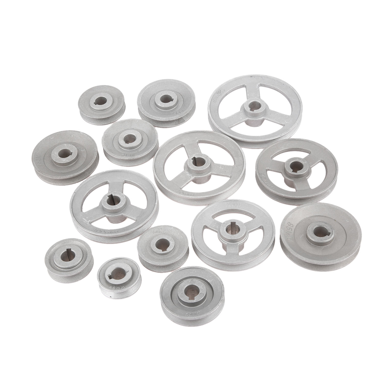 1Pc Aluminum Industrial Sewing Machine Timming Transfer Wheel Pulley Belt Motor Clutch Slow Speed Reducing Multi Size 45mm-120mm