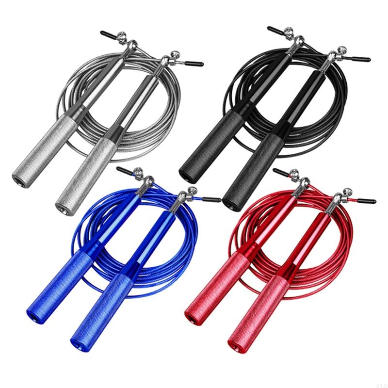 920L Aluminum Alloy Handle Telescopic Jump Rope 360 Degree Bearing Rapid Speed Skippings Rope for Workout Exercise