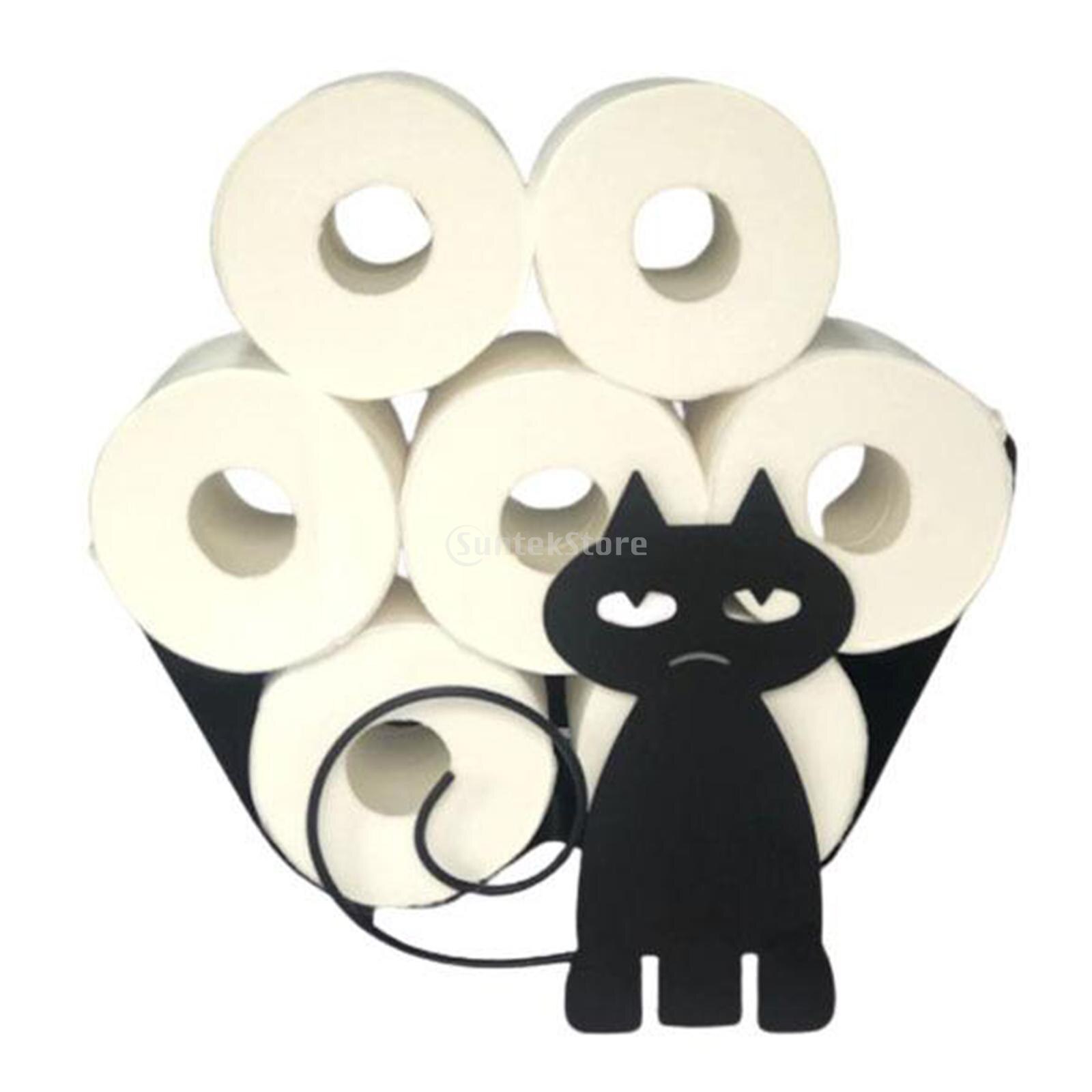 Porte-rouleau de papier toilette en mouton, support mural en fer ou autoportant, rangement de mouchoirs de salle de bain, peut contenir 7 rouleaux de panier de papier toilette: Cat 2