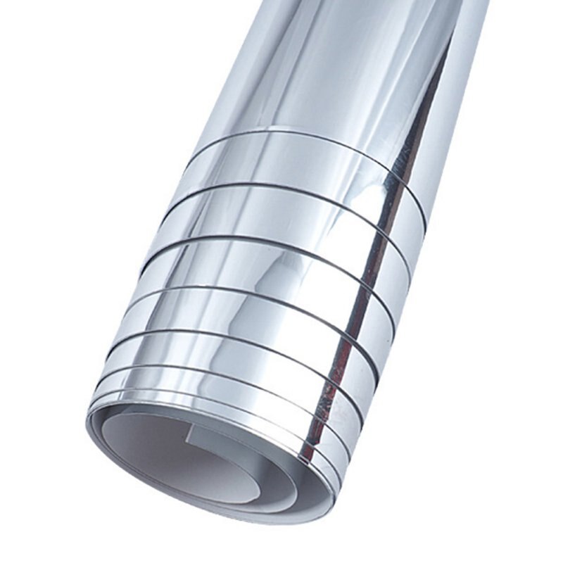 50*200cm DIY Mirror Wall Sticker Self-adhesive PET Full Body Soft Mirror Bathroom Waterproof Sticker Home Living Room Decor