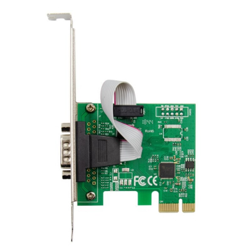PCIE AX99100 1S DB-9-Pin RS-232 Serial Port Card Serial Industrial COM1 Port Expansion Card for PC