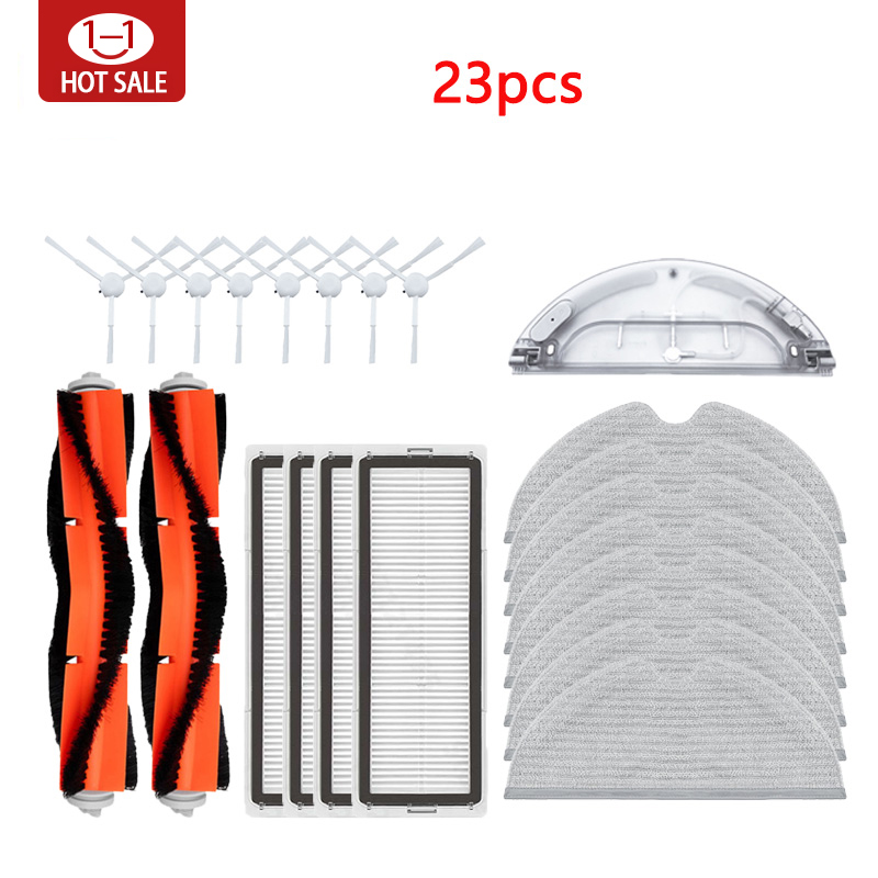 Xiaomi Mijia 1C 1T Mi robot aspirapolvere Dreame F9 filtro Hepa spazzola laterale principale Mocio panno robot aspirapolvere accessori: Arancione