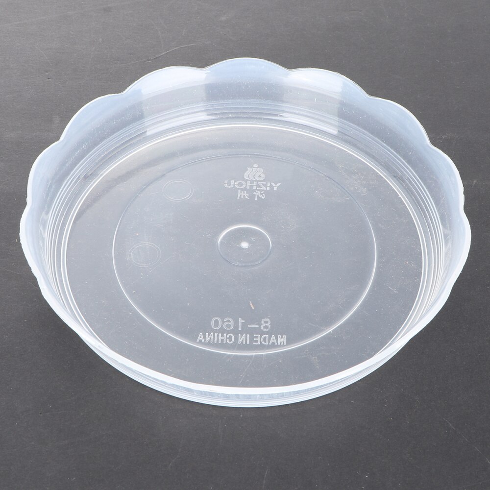 20 stuks ronde plastic bloempot bak bodem ondersteuning plantenbak schotel bloempot lekbak voor tuin balkon 14cm( transparant)
