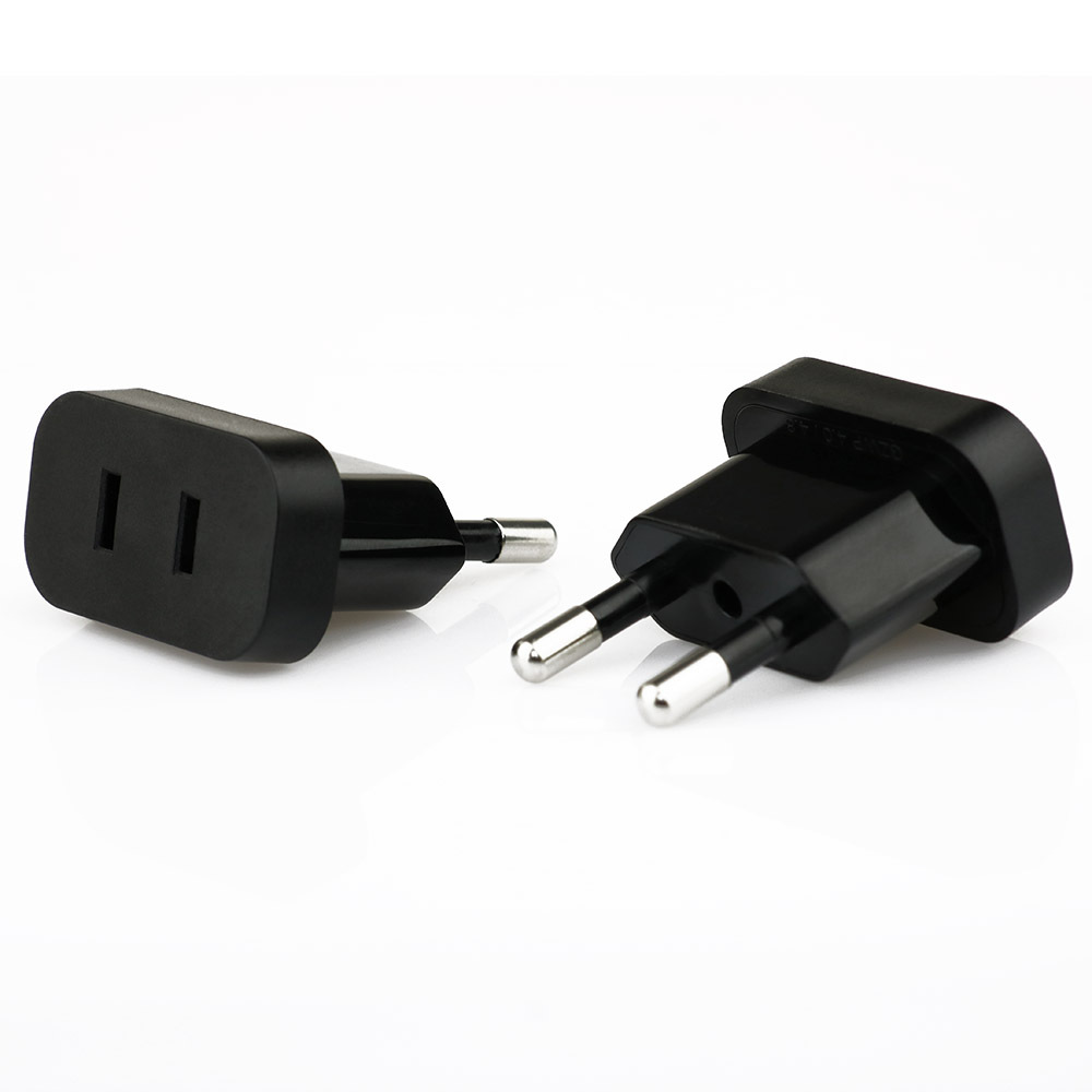 Amerikaanse China Naar Eu Europa Reis Power Adapter 2 Pin Cn Ons Eu Plug Adapter Euro Type C Ac Converter Elektrische Aansluiting