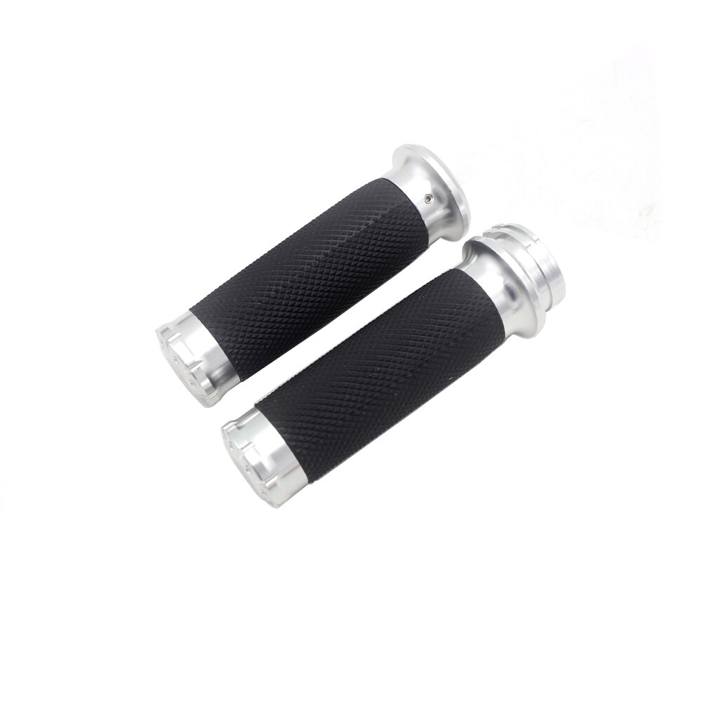 Voor Harley Handvat Zwart Cnc 1 "25Mm Stuur Hand Grips Voor Harley Sportster Touring Dyna Softail Custom: D