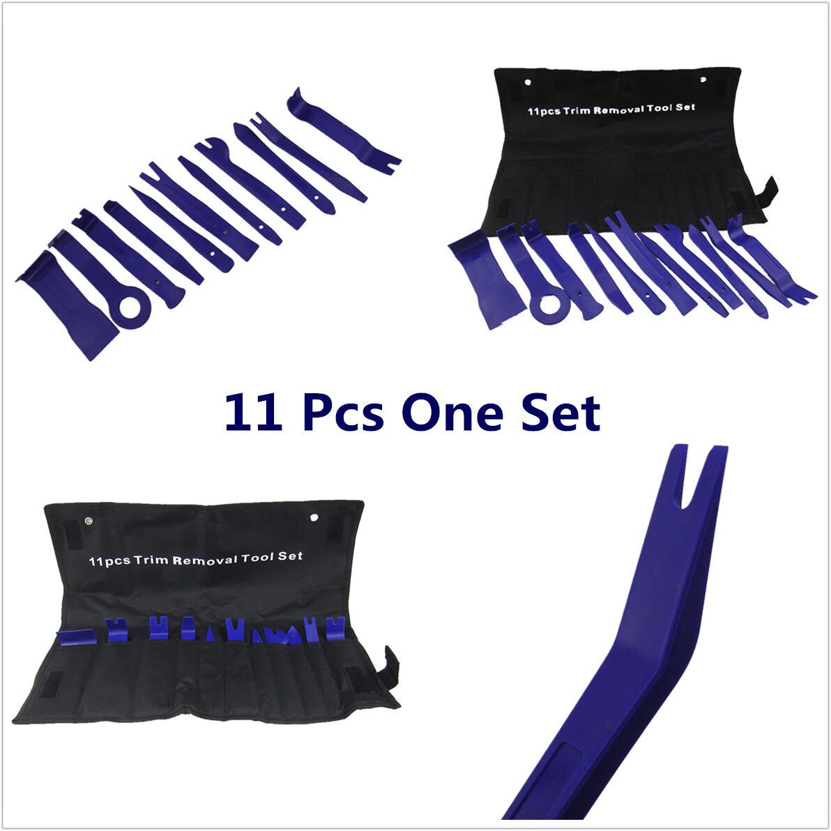 11 pcs/set Car Trim and Moulding Install &amp; Removal Bodyshop Garage Pro Nylon Tool Set