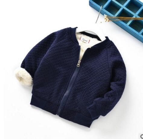 Veste d'hiver et d'automne pour garçons | Vêtements d'extérieur en velours Plus, manteau en coton pour enfants de 0 à 2 ans,